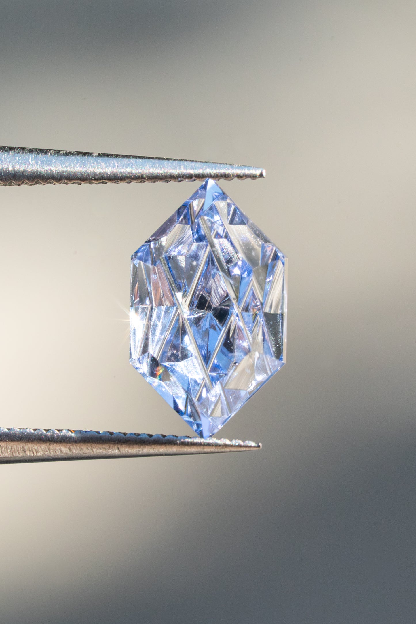 1.83 Carat "Luminara" Periwinkle Blue Fantasy Cut Lab Sapphire