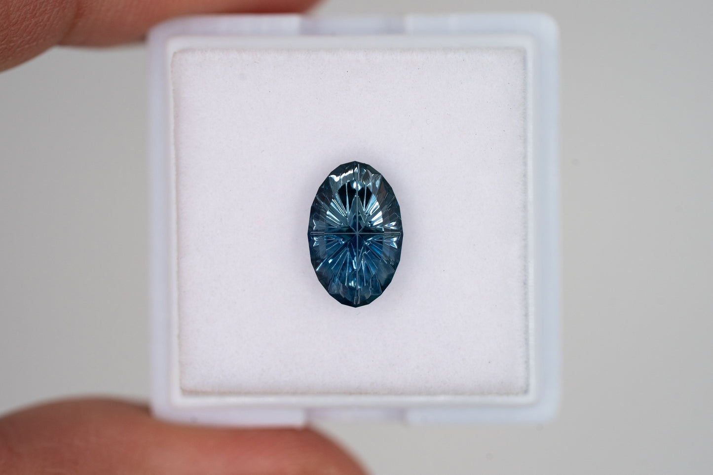 1.84 Carat Unheated Bicolor Blue Nigerian Sapphire