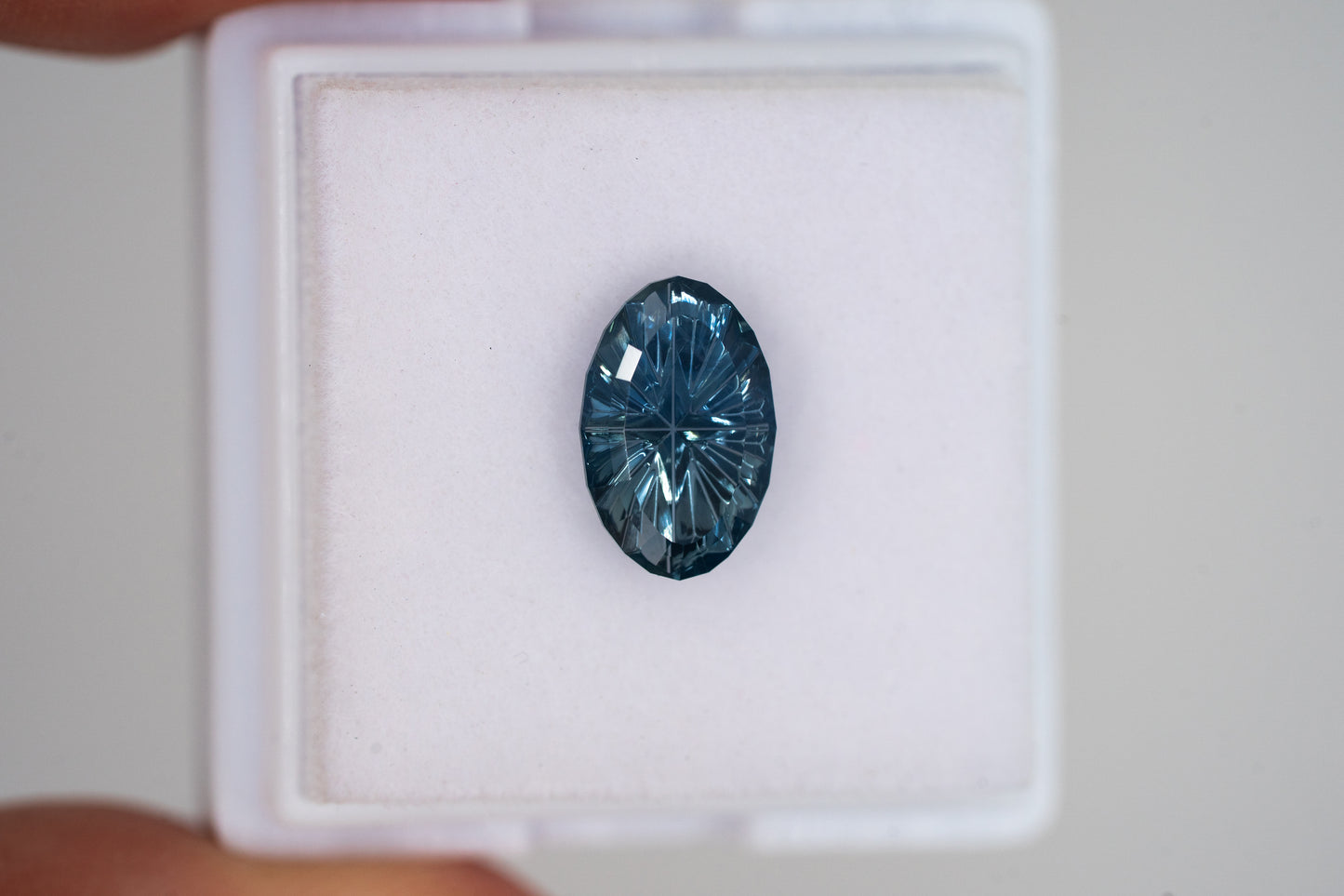 1.84 Carat Unheated Bicolor Blue Nigerian Sapphire