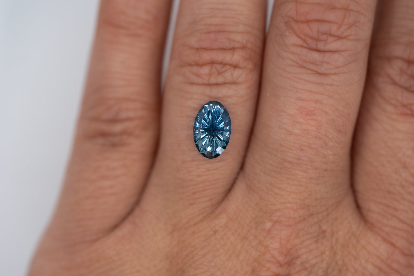 1.84 Carat Unheated Bicolor Blue Nigerian Sapphire