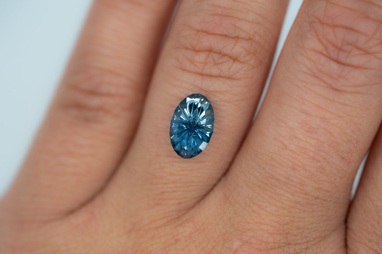 1.84 Carat Unheated Bicolor Blue Nigerian Sapphire