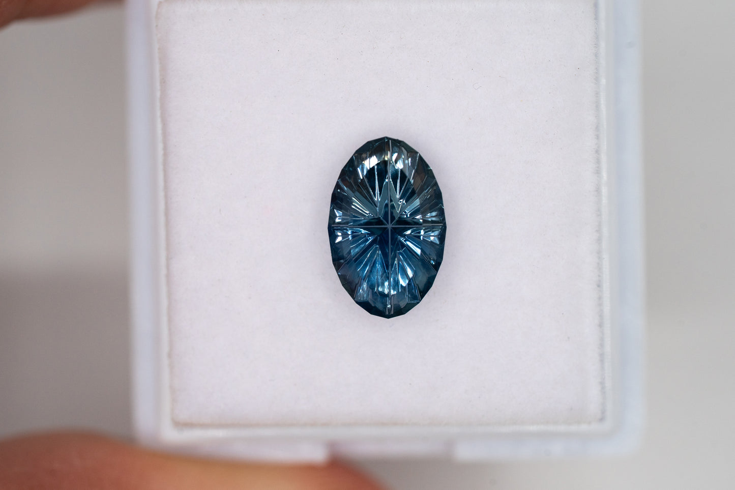 1.84 Carat Unheated Bicolor Blue Nigerian Sapphire