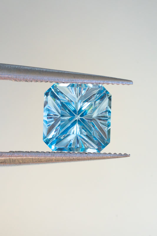 1.92 Carat Turquoise Blue Lab Sapphire