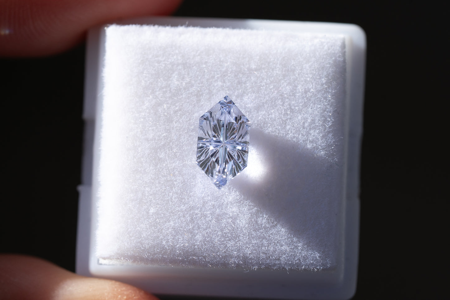 1.94 Carat Silvery Blue Lab Sapphire