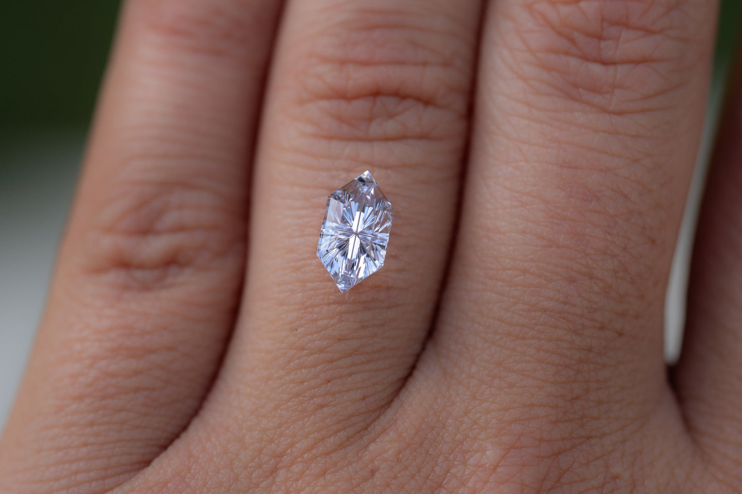 1.94 Carat Silvery Blue Lab Sapphire