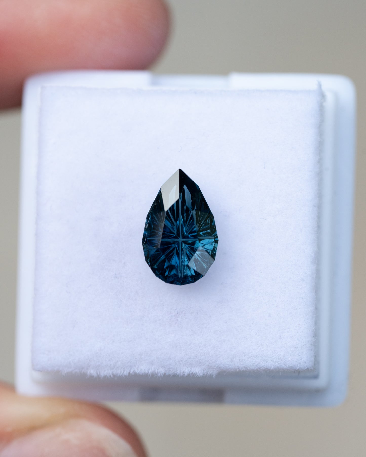1.99 Carat Moody Dark Blue Green Nigerian Sapphire