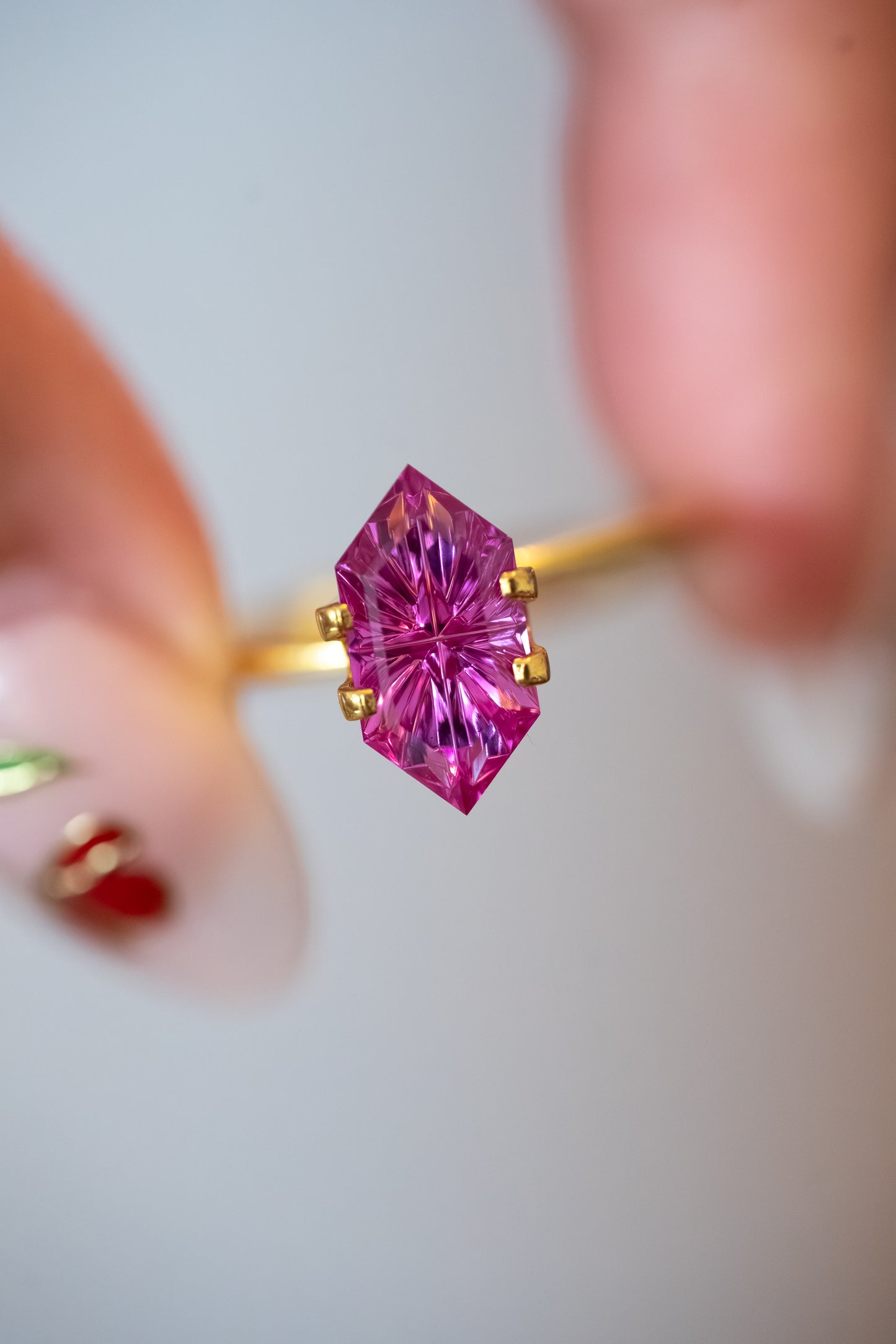 2.07 Carat Hot Pink Lab Sapphire
