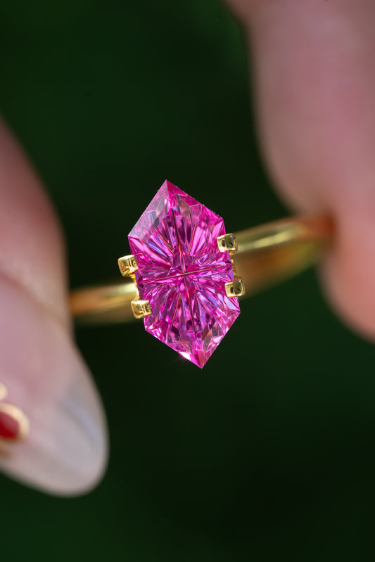 2.07 Carat Hot Pink Lab Sapphire