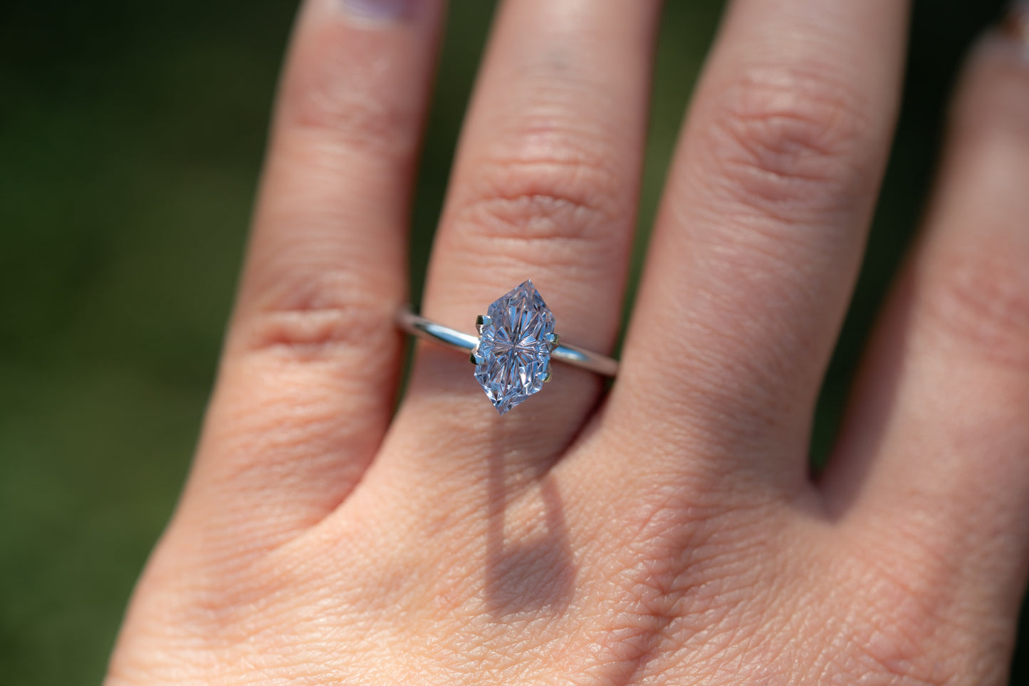 2.12 Carat Periwinkle Blue Lab Sapphire