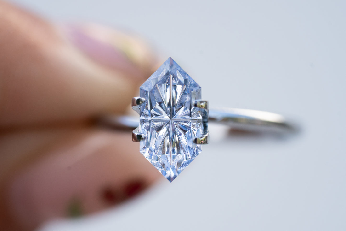 2.12 Carat Periwinkle Blue Lab Sapphire