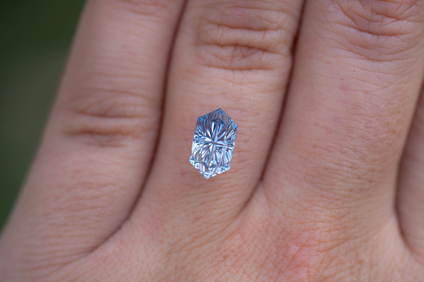 2.16 Carat Periwinkle Blue Fantasy Cut Madagascar Sapphire