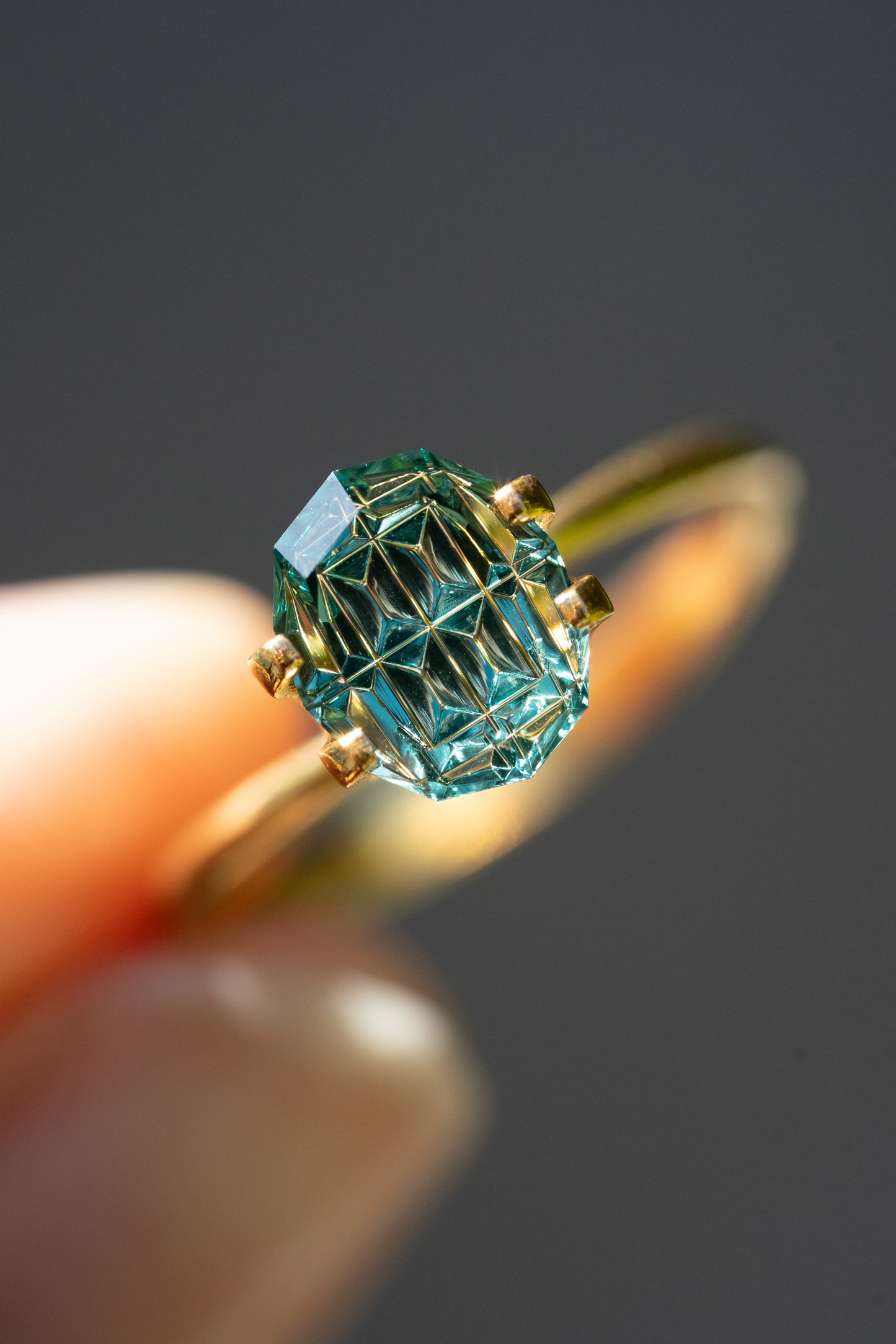 2.22 Carat Luminara Green Lab Sapphire