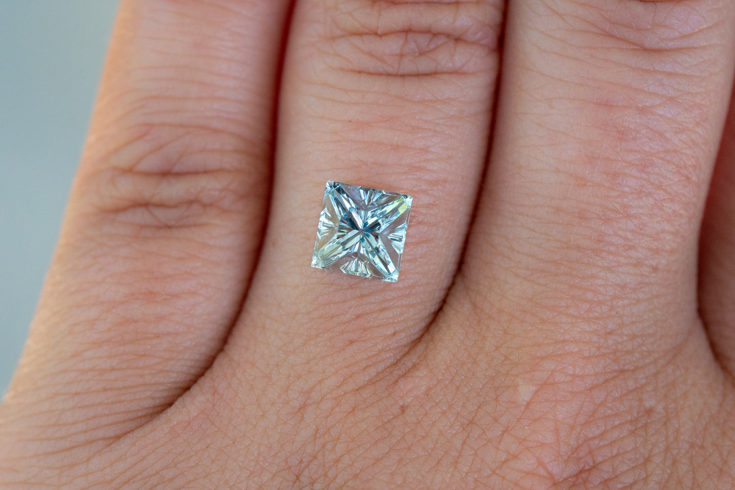 2.22 Carat Icy Blue Lab Sapphire