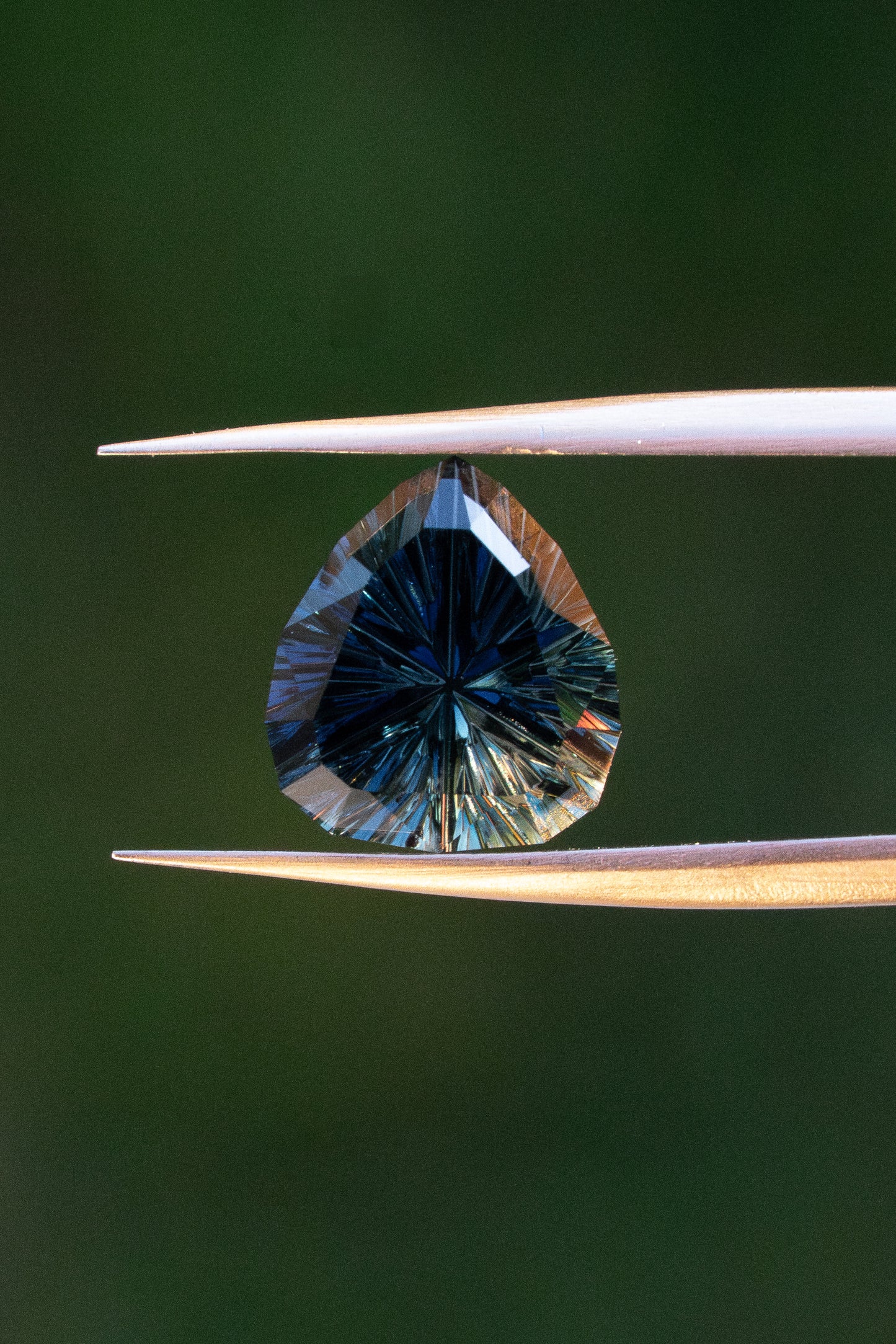 2.24 Carat Blue Yellow Parti-Colored Fantasy Cut Australian Sapphire