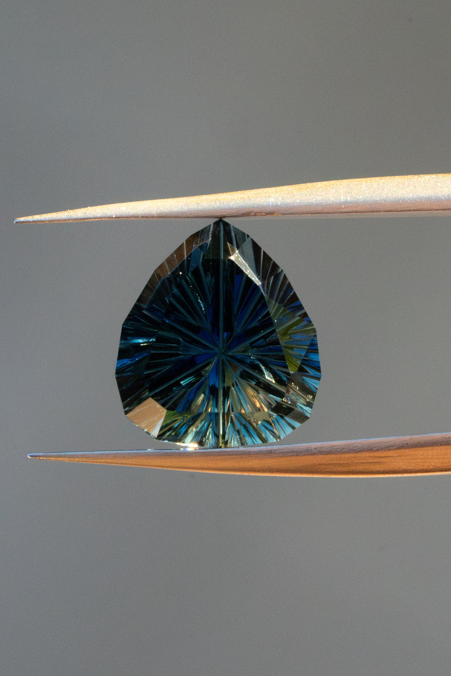 2.24 Carat Blue Yellow Parti-Colored Fantasy Cut Australian Sapphire