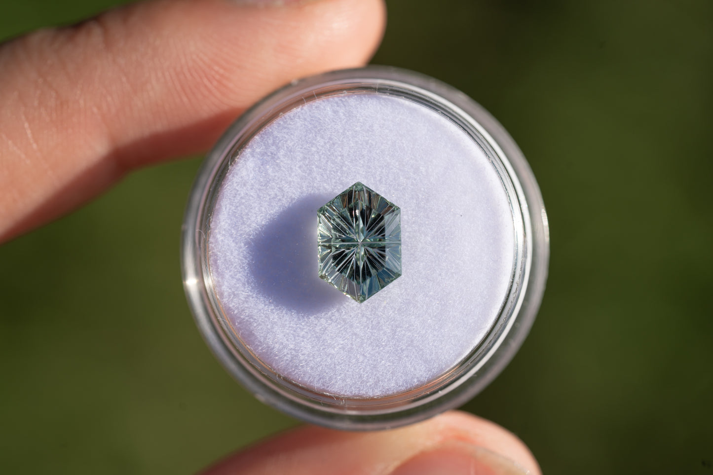 2.44 Carat Unheated Teal Green Montana Sapphire