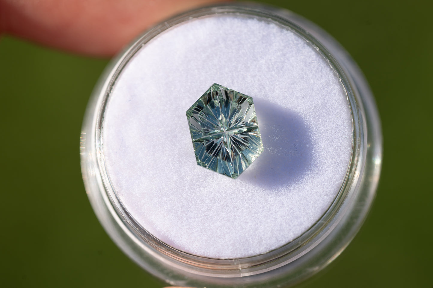 2.44 Carat Unheated Teal Green Montana Sapphire
