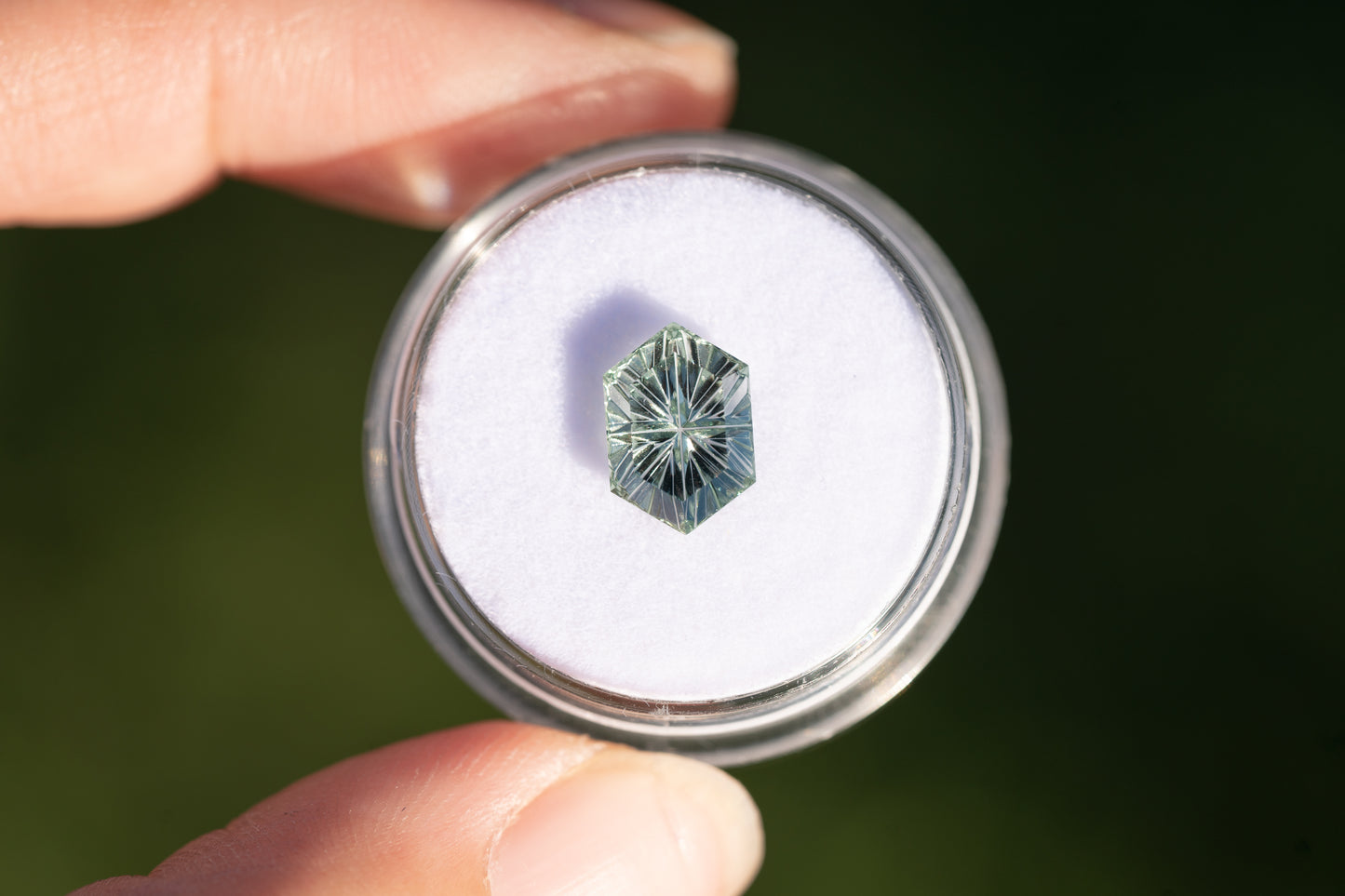 2.44 Carat Unheated Teal Green Montana Sapphire