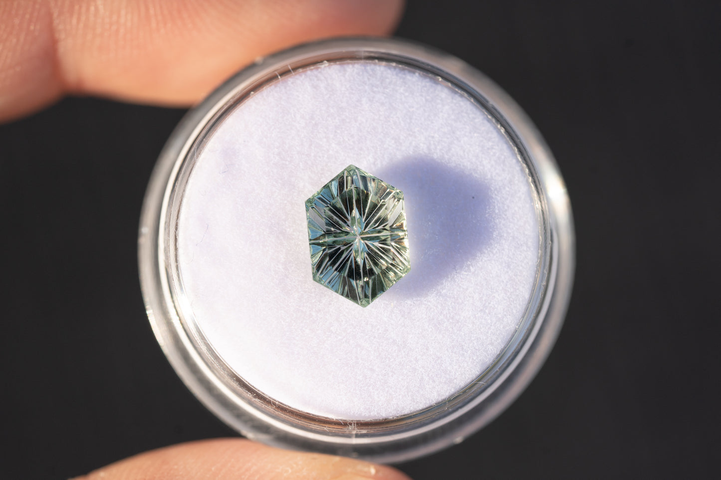 2.44 Carat Unheated Teal Green Montana Sapphire