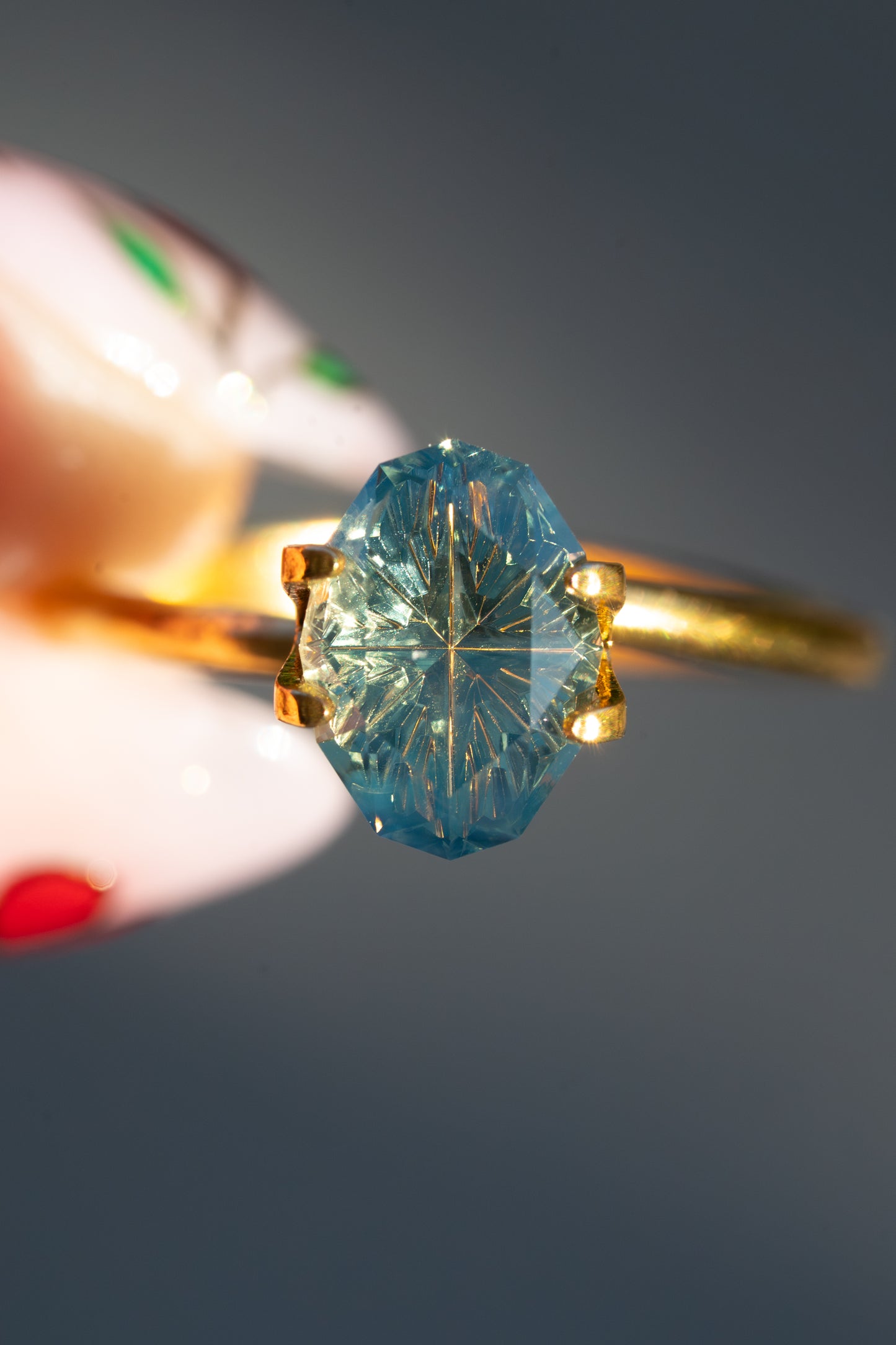 2.54 Carat "Aurora" Fantasy Cut Nigerian Sapphire