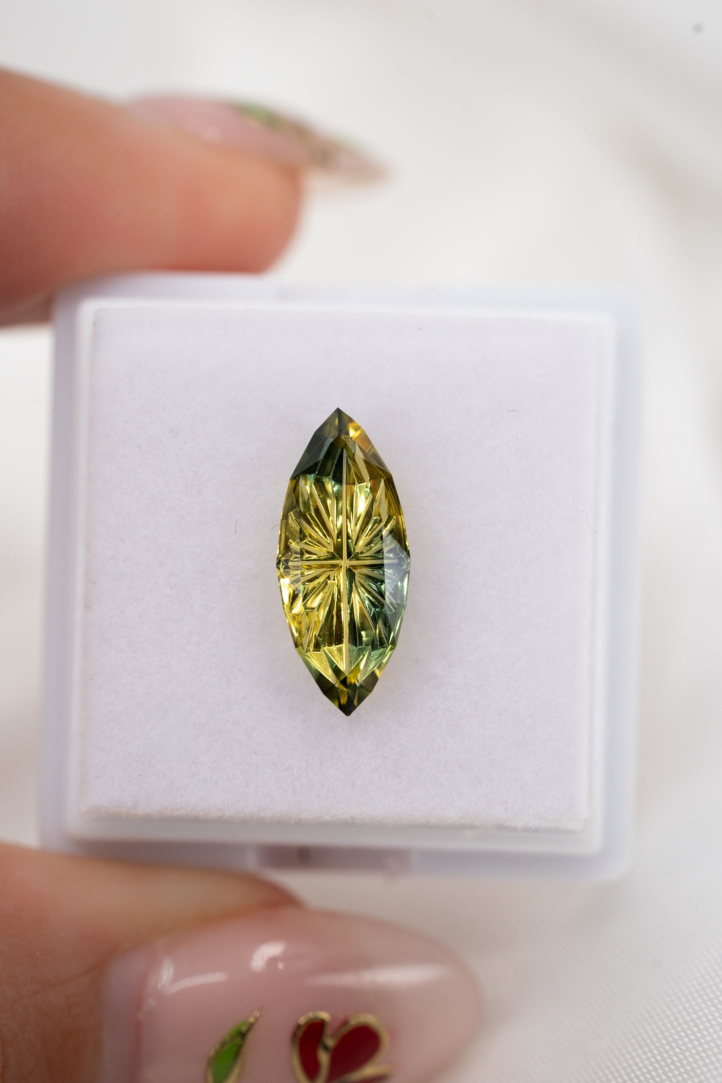 2.5 Carat Parti Yellow Green Nigerian Sapphire