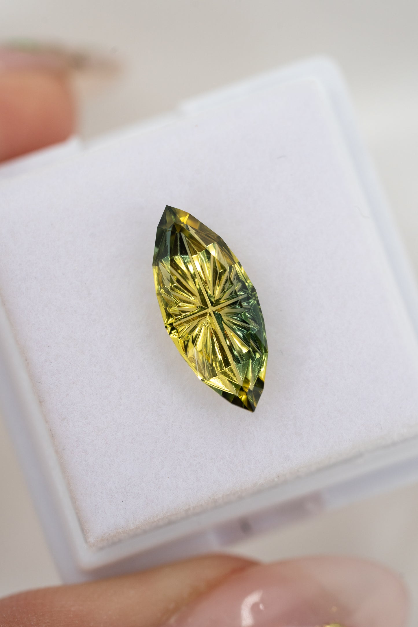 2.5 Carat Parti Yellow Green Nigerian Sapphire