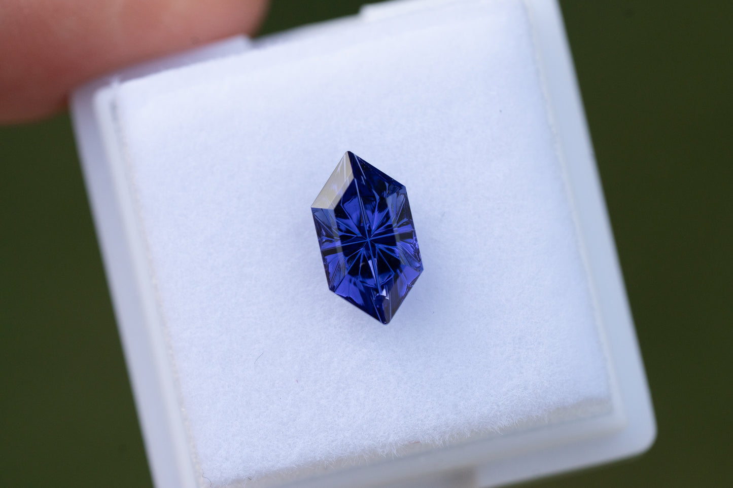 2.00 Carat Dark Blue Lab Sapphire