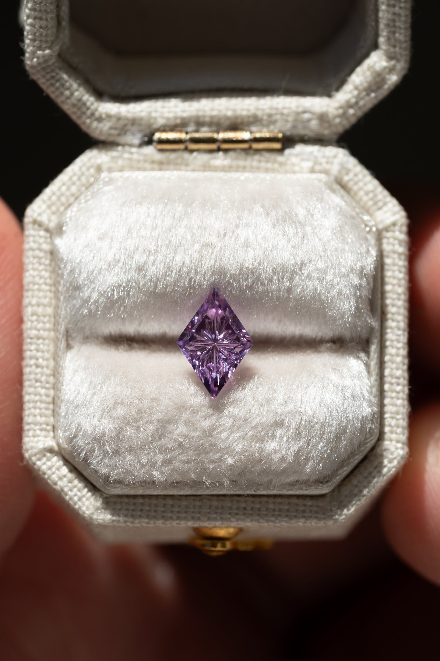 0.80 Carat Magenta Purple Fantasy Cut Madagascar Sapphire
