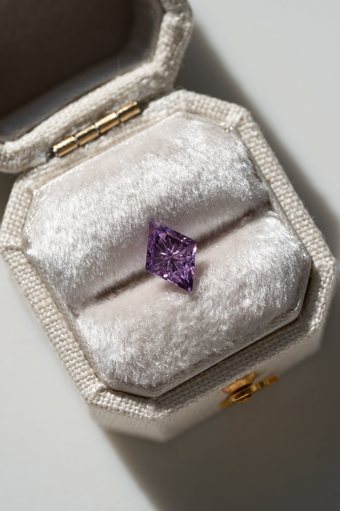 0.80 Carat Magenta Purple Fantasy Cut Madagascar Sapphire