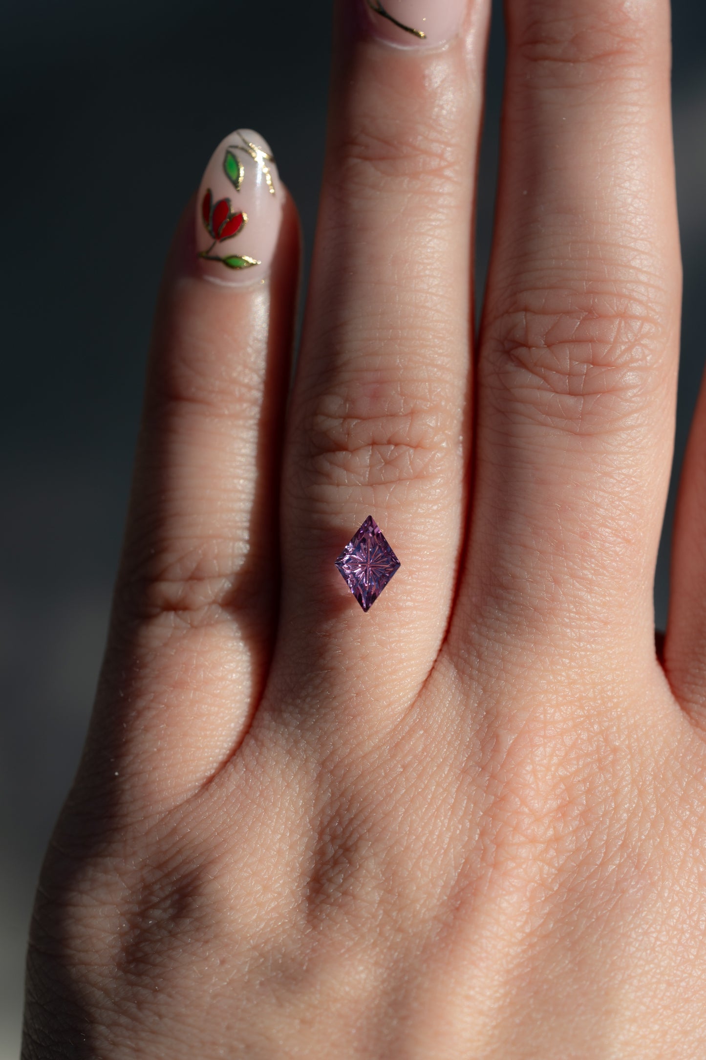 0.80 Carat Magenta Purple Fantasy Cut Madagascar Sapphire