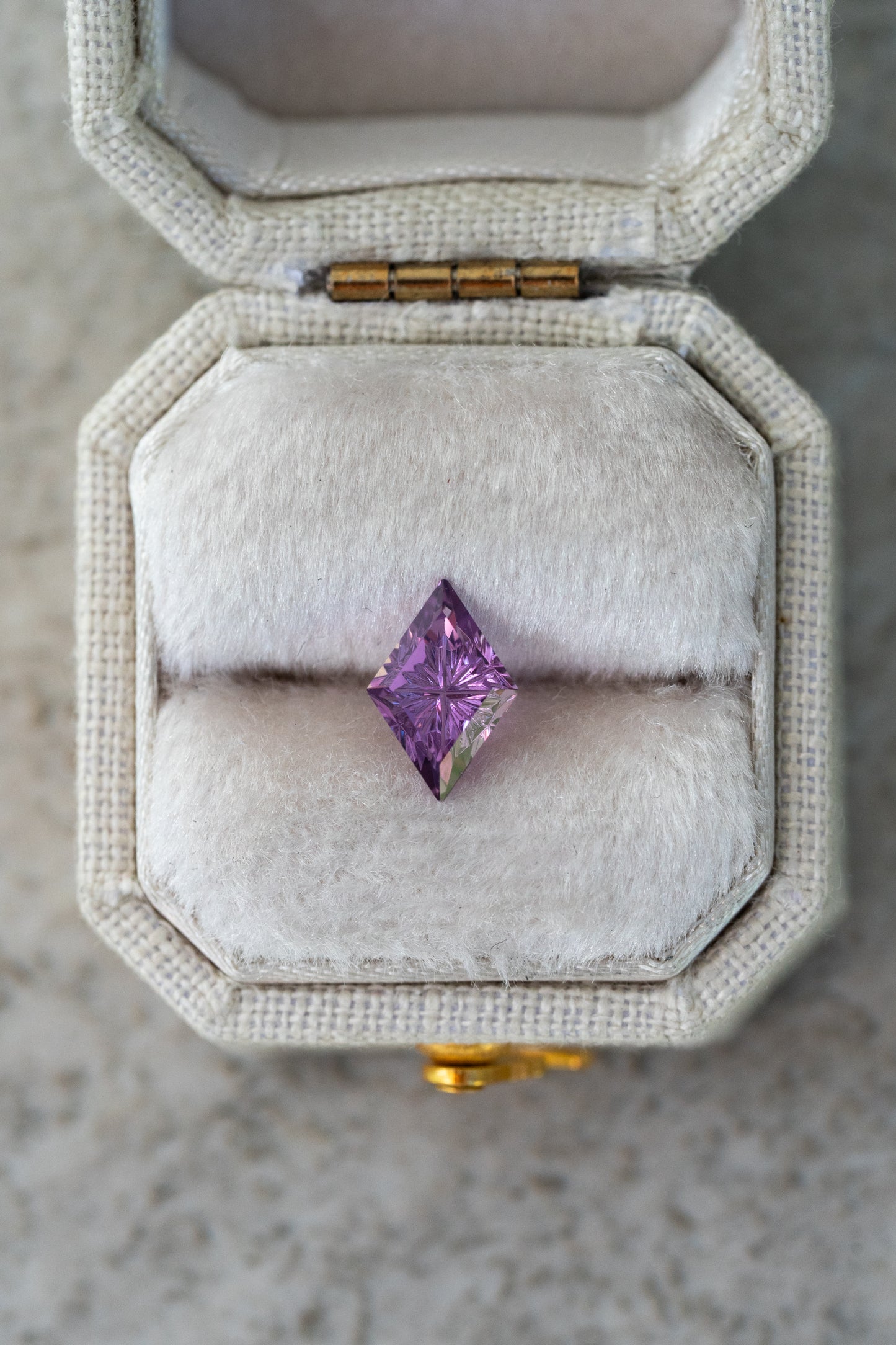 0.80 Carat Magenta Purple Fantasy Cut Madagascar Sapphire