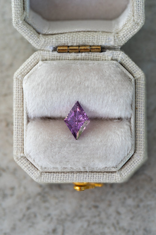 0.80 Carat Magenta Purple Fantasy Cut Madagascar Sapphire