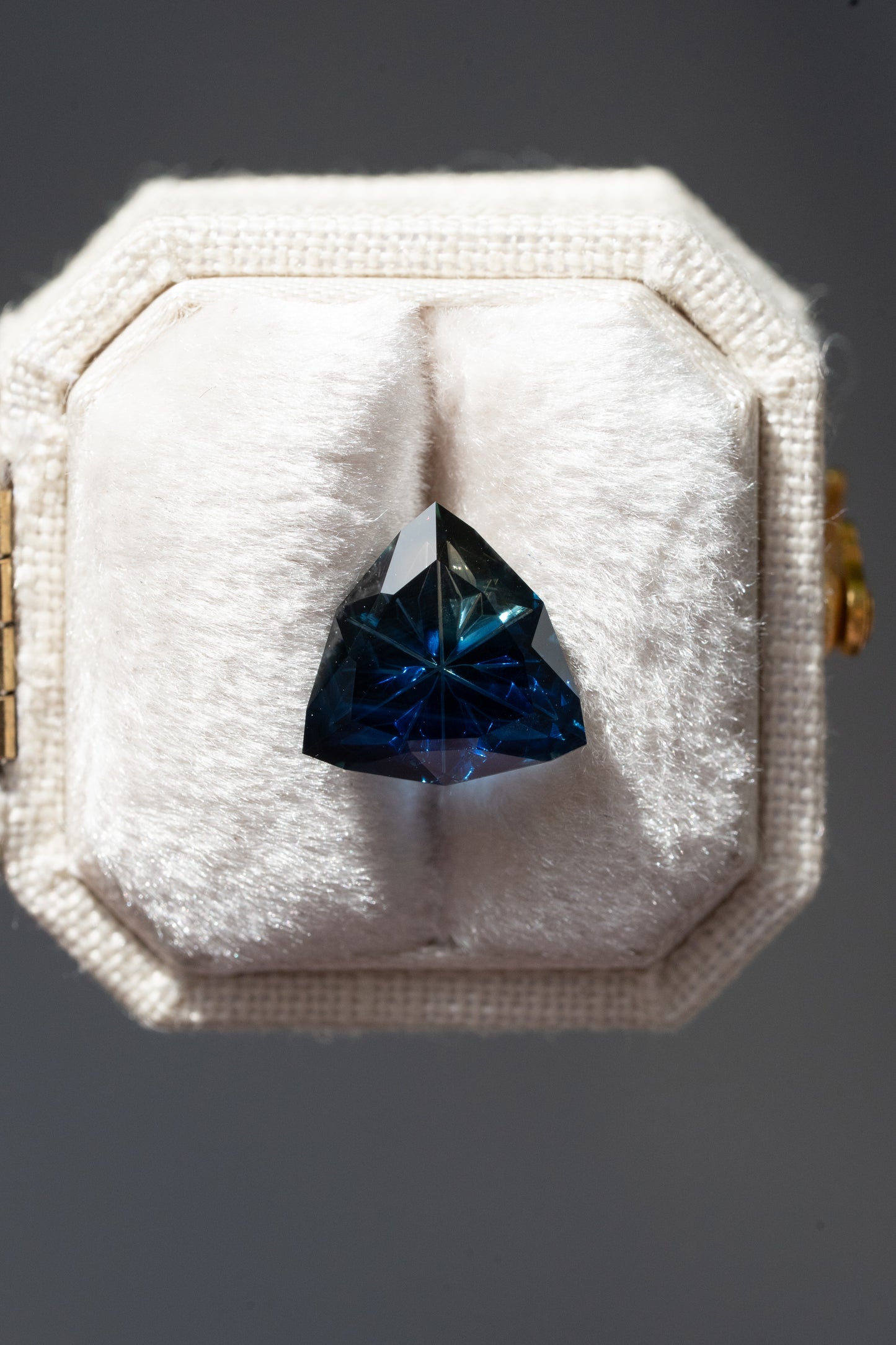 3.15 Carat Moody Dark Blue Parti Nigerian Sapphire