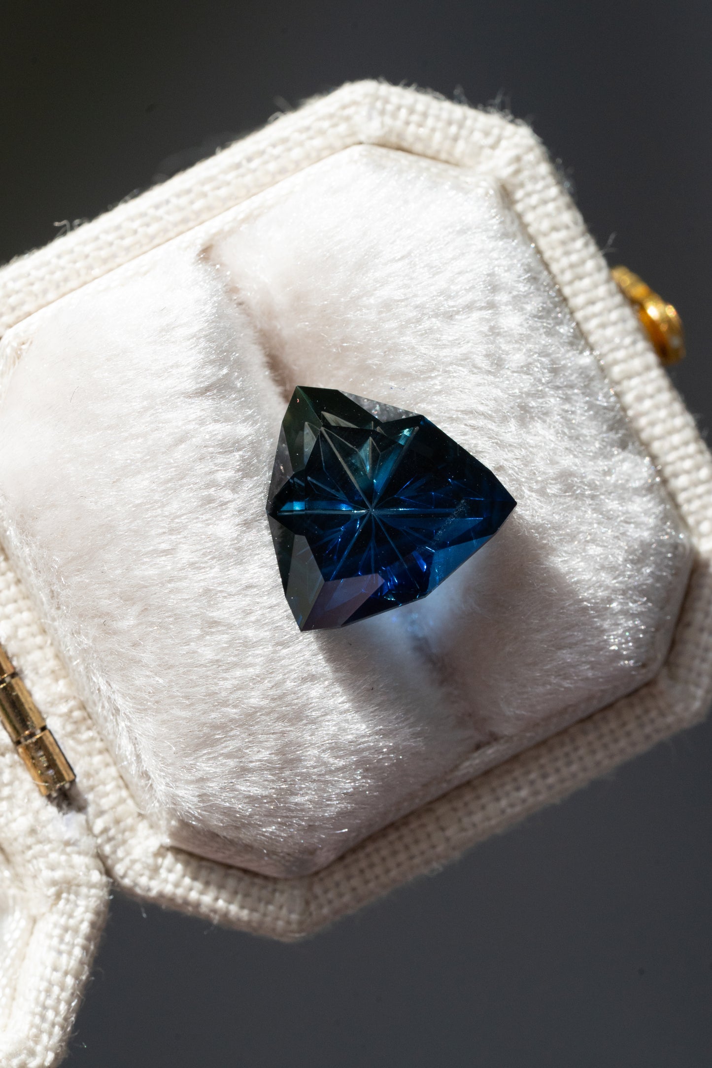 3.15 Carat Moody Dark Blue Parti Nigerian Sapphire