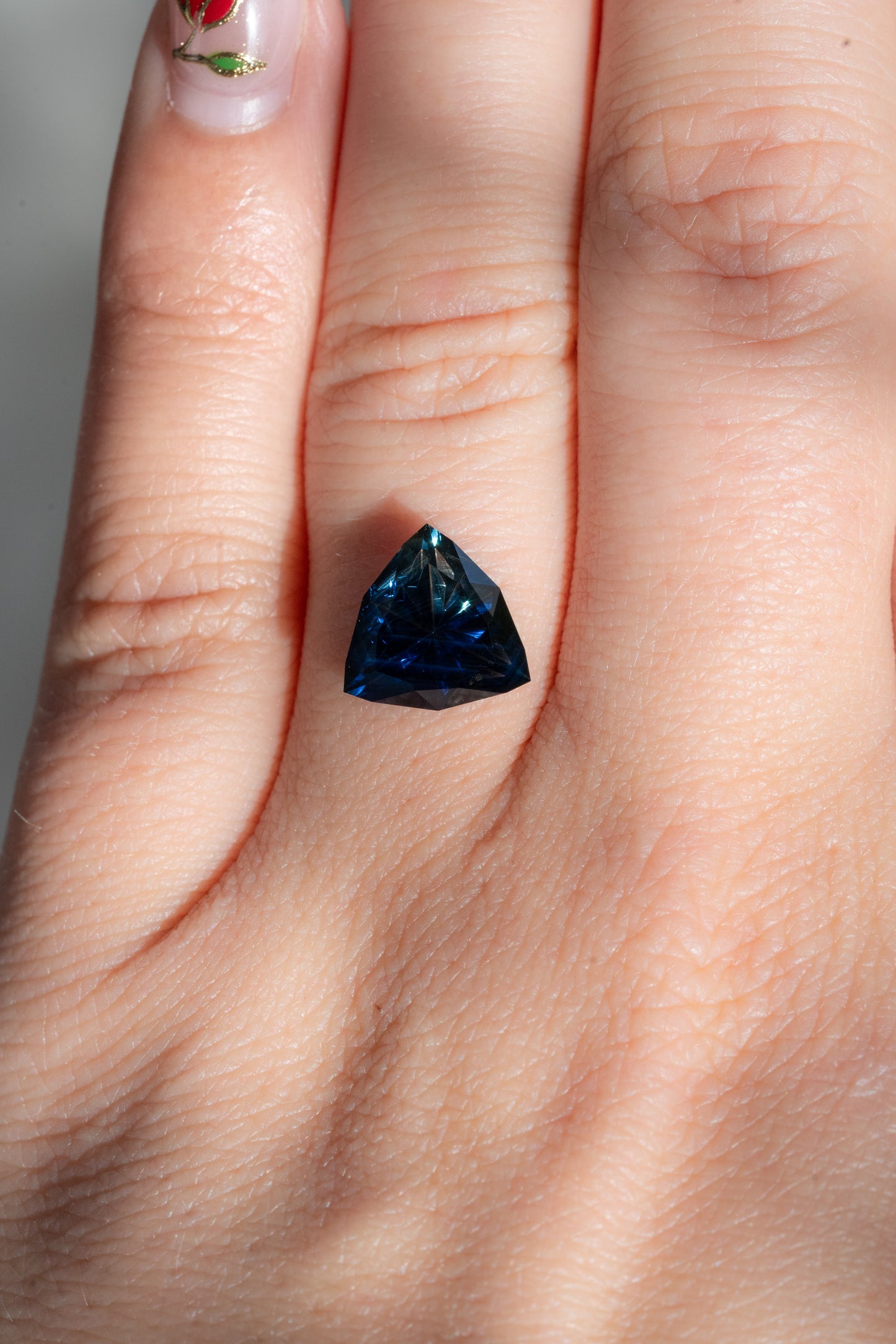 3.15 Carat Moody Dark Blue Parti Nigerian Sapphire