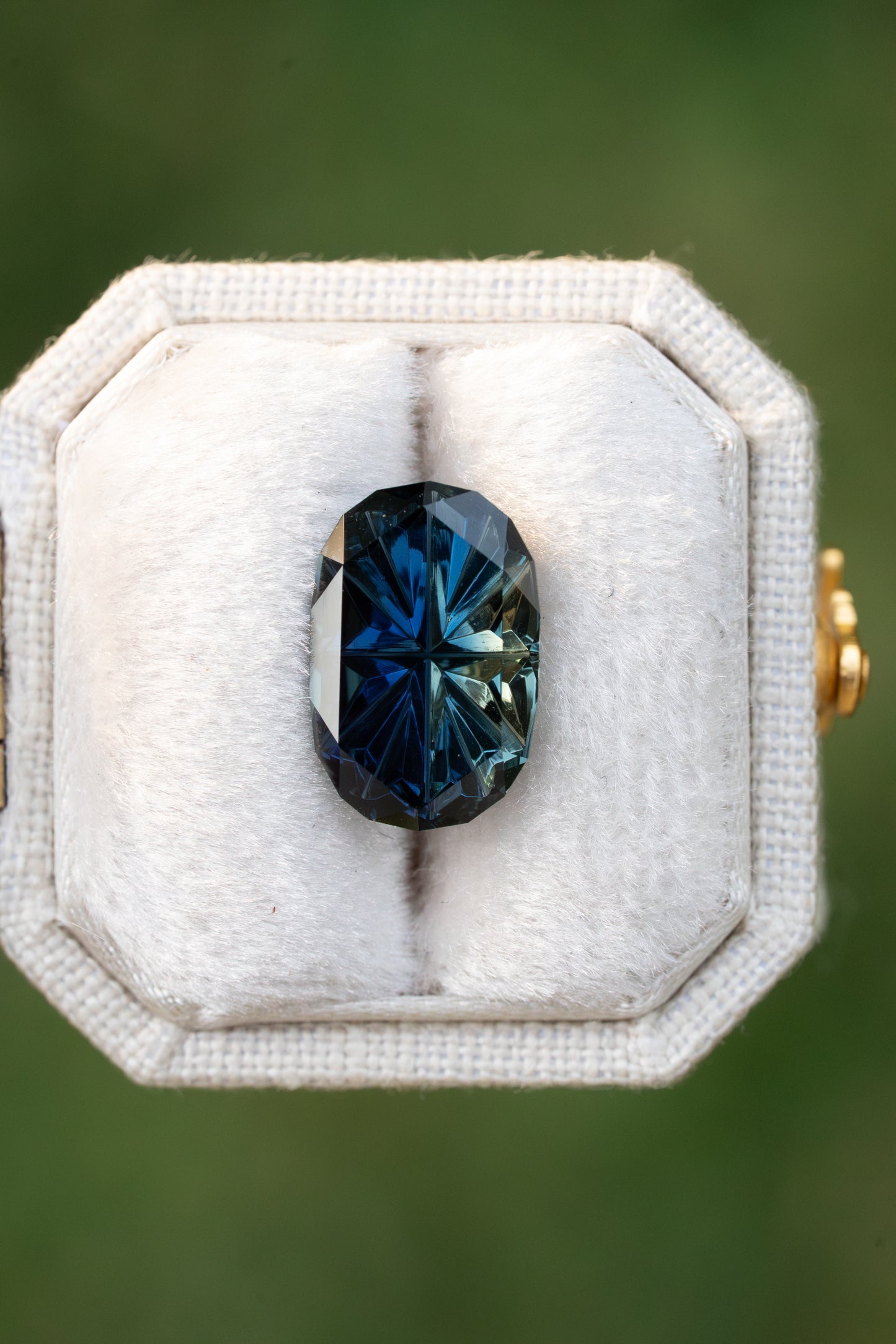 3.5 Carat Parti Colored Fantasy Cut Nigerian Sapphire