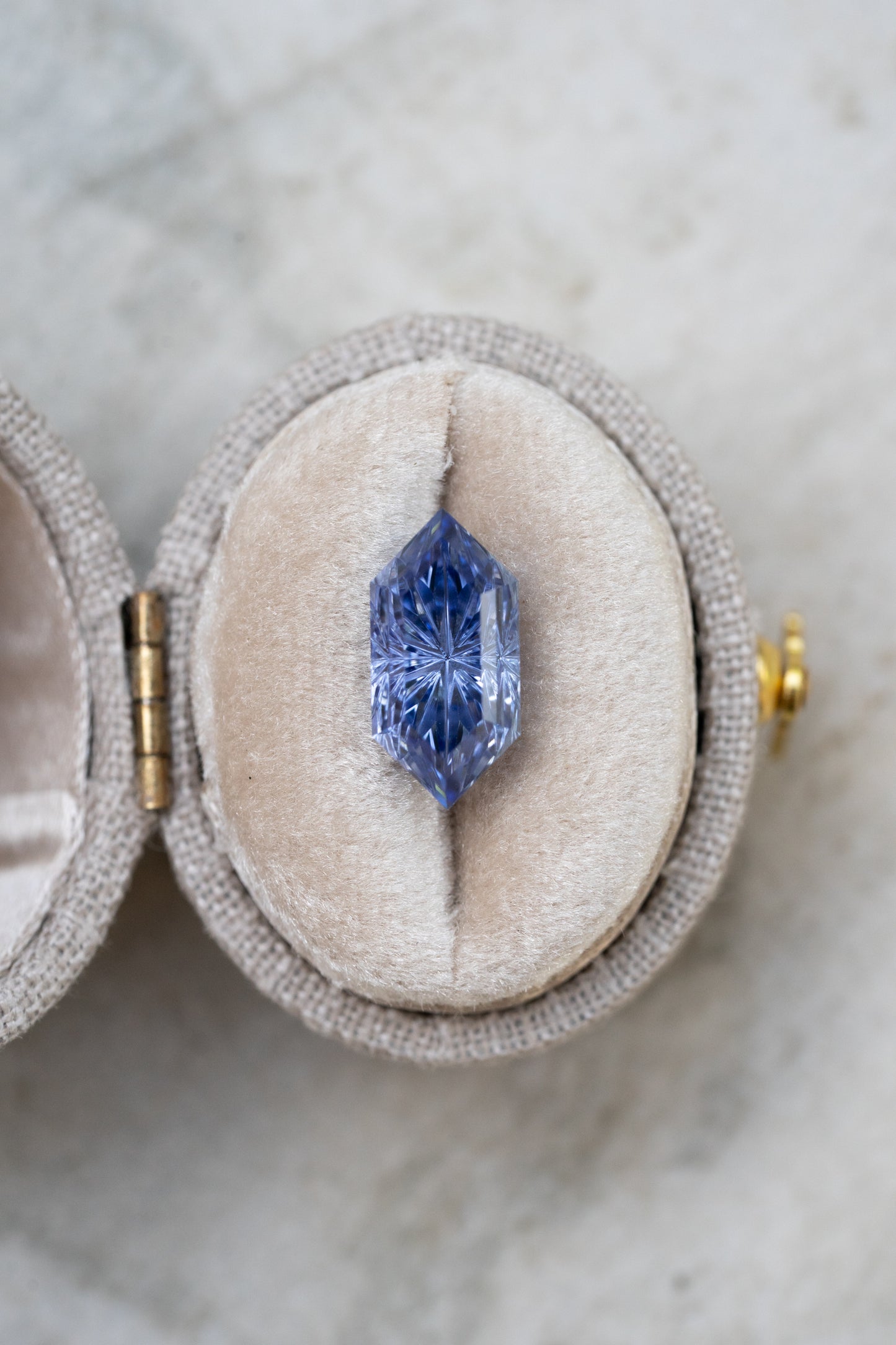 4.15 Carat Blue Fantasy Cut Lab Sapphire