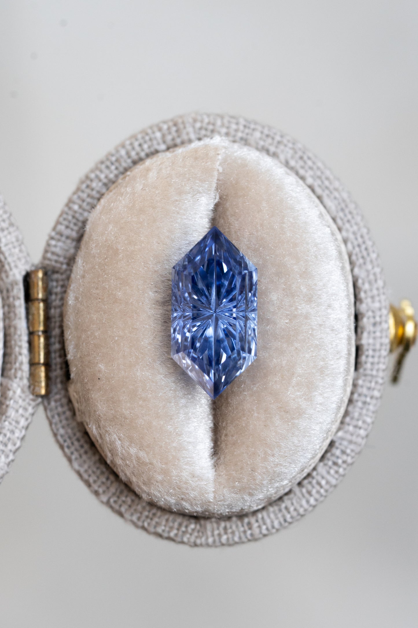 4.15 Carat Blue Fantasy Cut Lab Sapphire