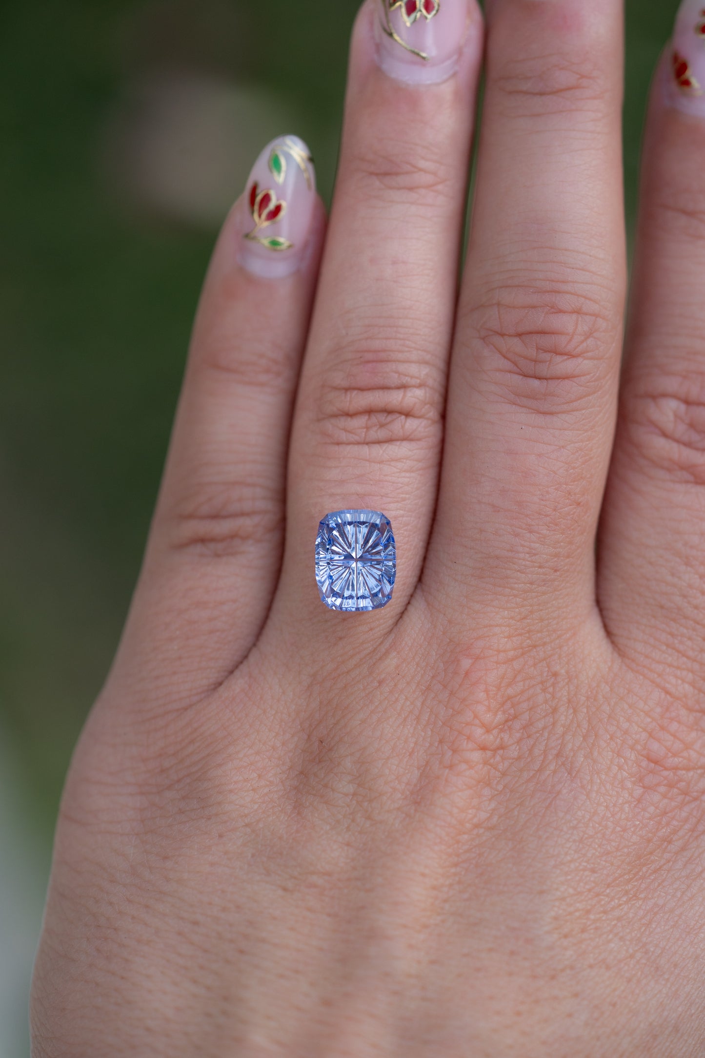 5.22 Carat Periwinkle Blue Lab Sapphire