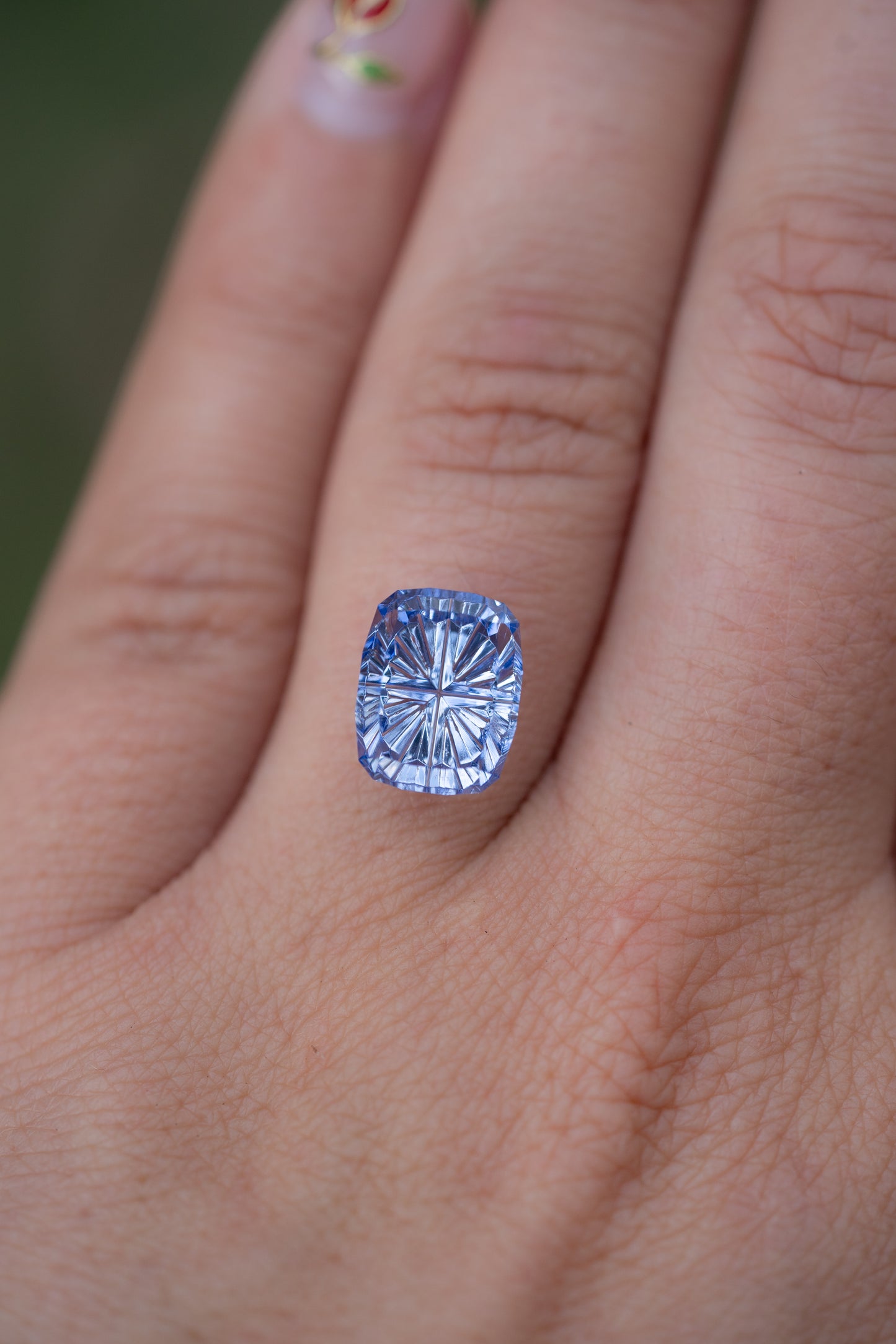 5.22 Carat Periwinkle Blue Lab Sapphire