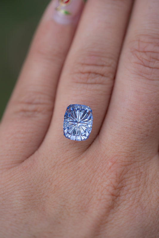5.22 Carat Periwinkle Blue Lab Sapphire