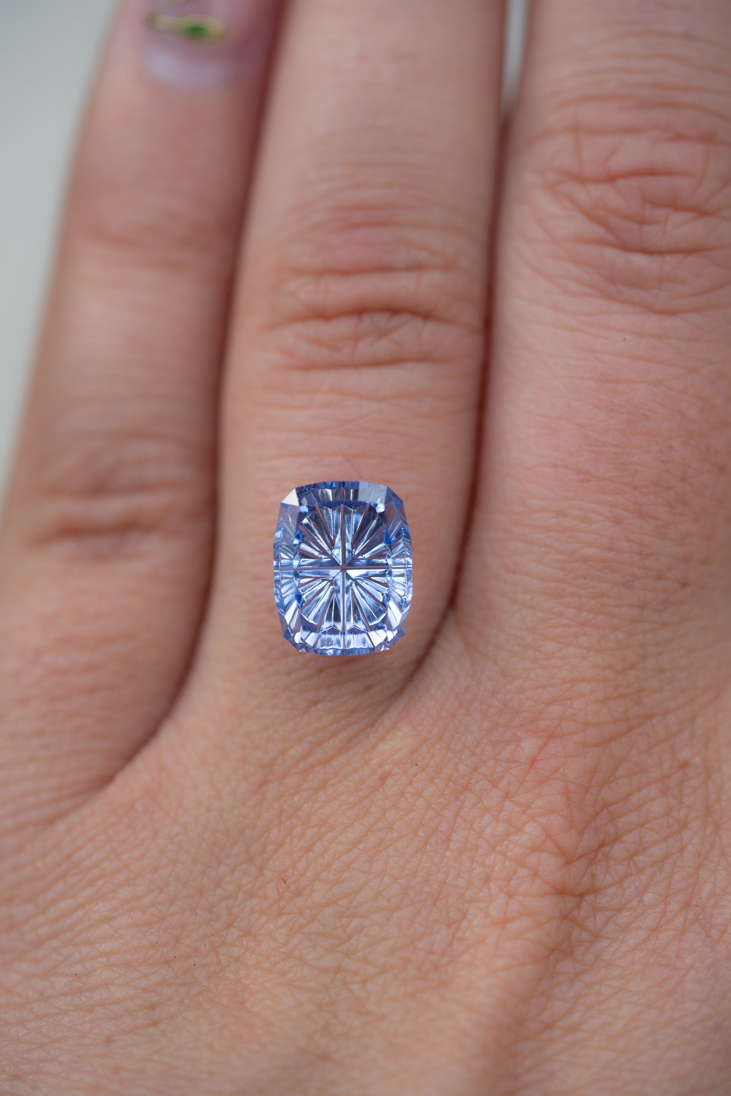 5.22 Carat Periwinkle Blue Lab Sapphire