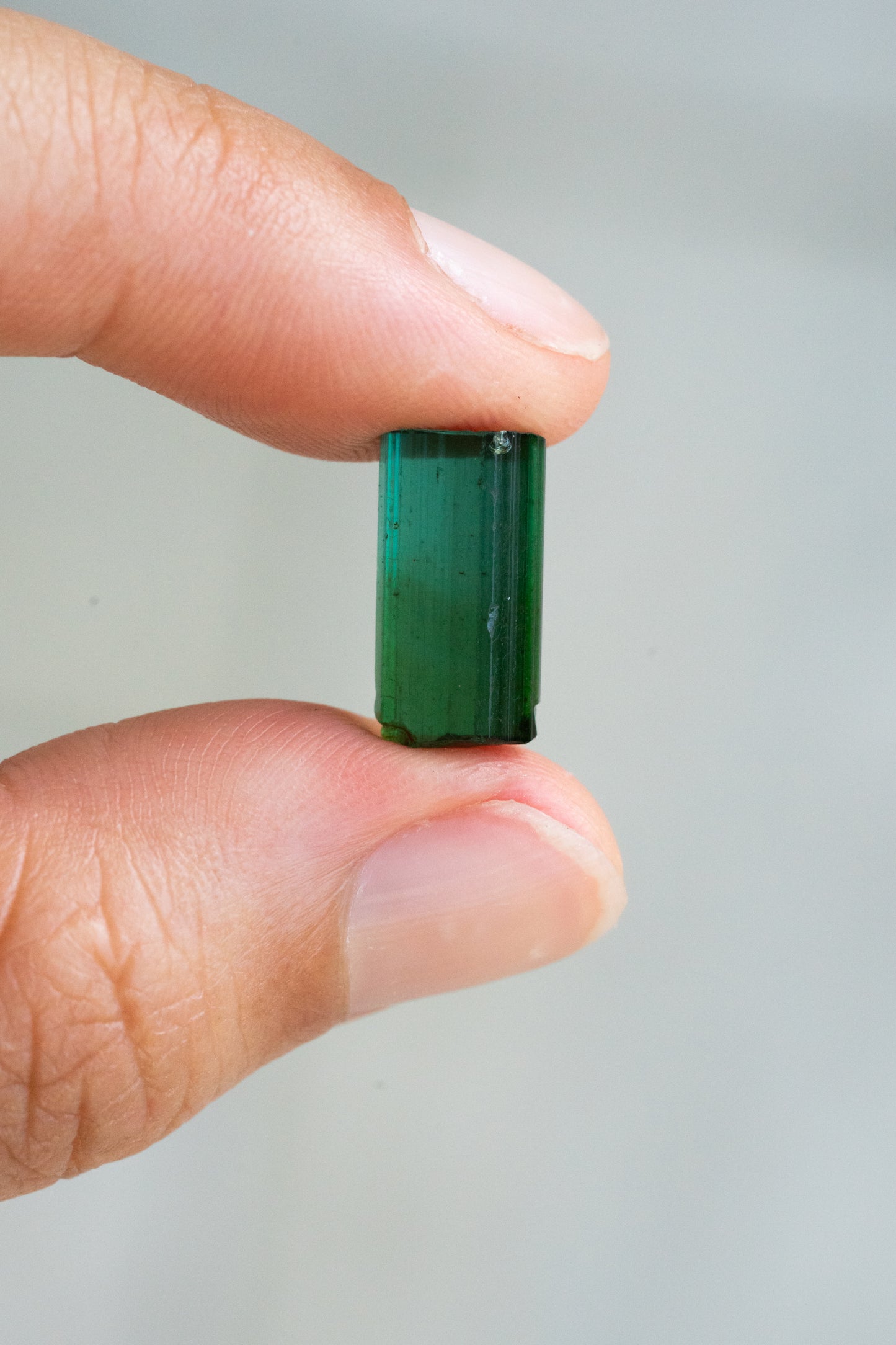 3.36 Carat Bi-Color Blue Green Fantasy Cut Natural Tourmaline