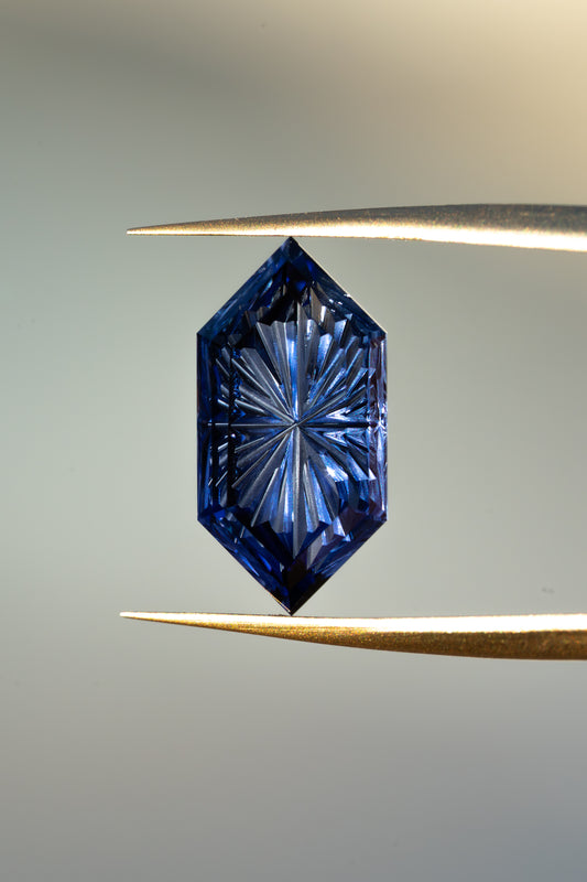 2.24 Carat Blue Fantasy Cut Lab Sapphire