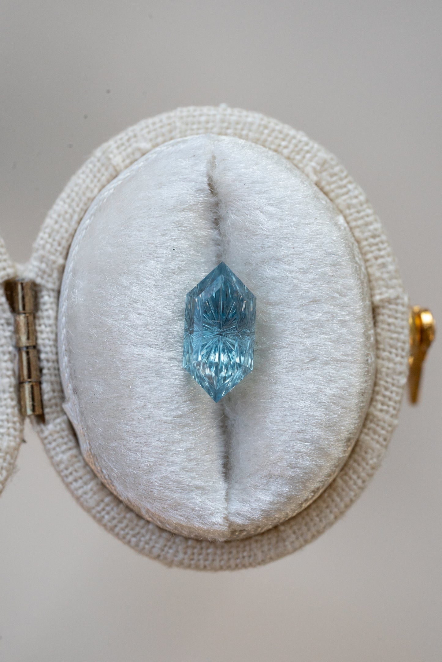 1.95 Carat Color Change Teal Green to Slate Blue Fantasy Cut Lab Sapphire