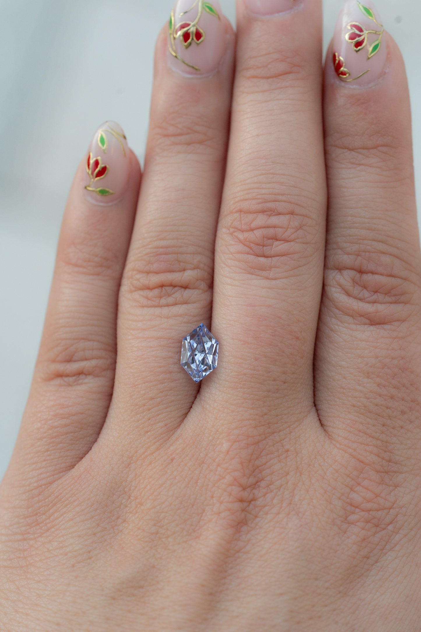 1.83 Carat "Luminara" Periwinkle Blue Fantasy Cut Lab Sapphire