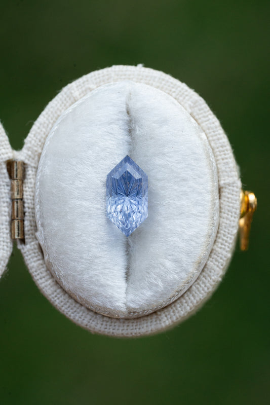 1.89 Carat Periwinkle Fantasy Cut Lab Sapphire