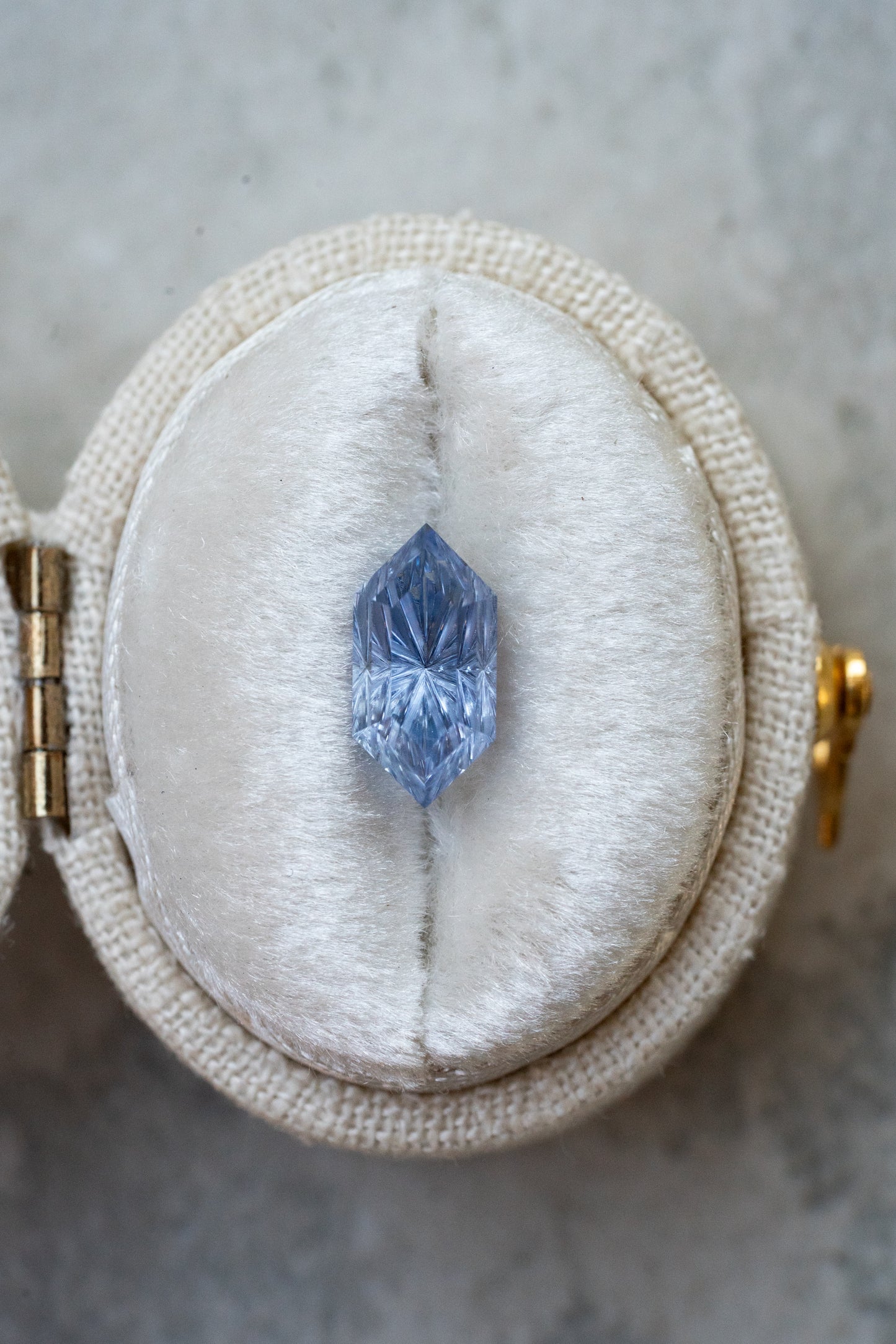 1.89 Carat Periwinkle Fantasy Cut Lab Sapphire