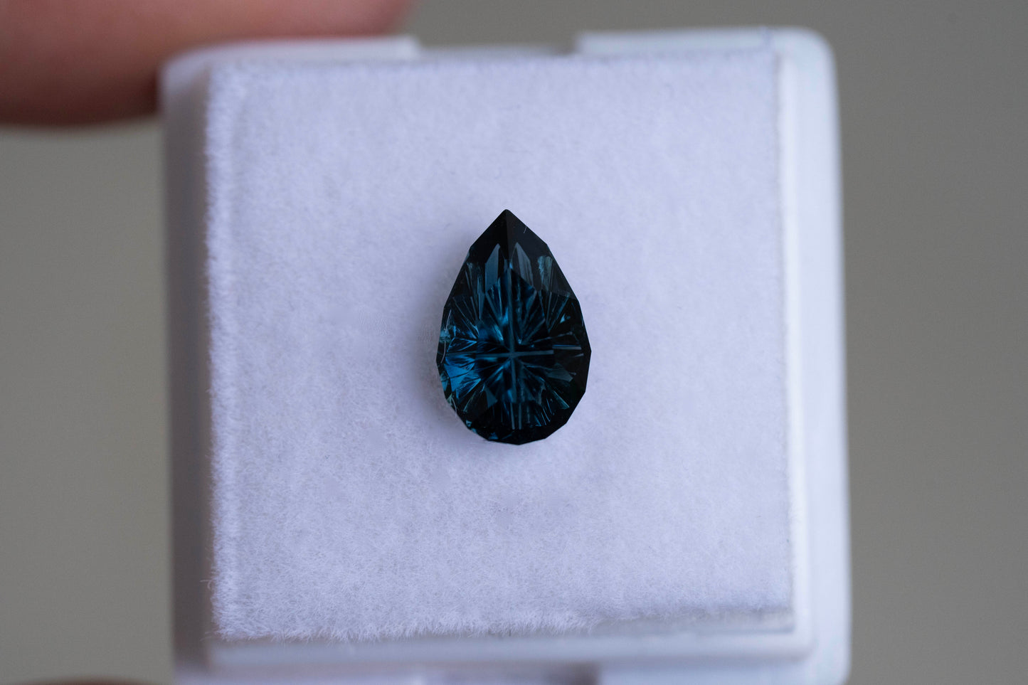 1.99 Carat Moody Dark Blue Green Nigerian Sapphire