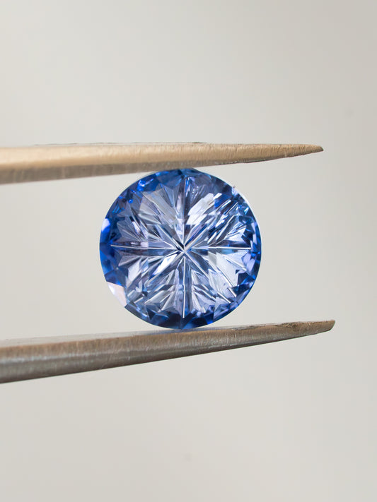 1.12 Carat Light Blue Fantasy Cut Lab Sapphire